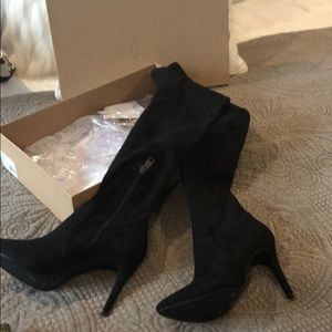 Joie over the knee stretch boots black